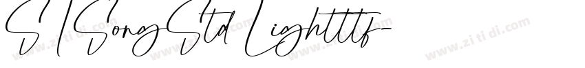 STSongStd Lightttf字体转换